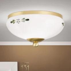 Kattovalo Landhaus messinki, opaali, vihreä Ø21cm