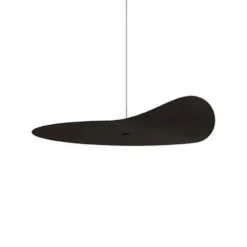 kdln koriste-elementti Flow Leaf, musta, Ø 35 cm, ripustettava