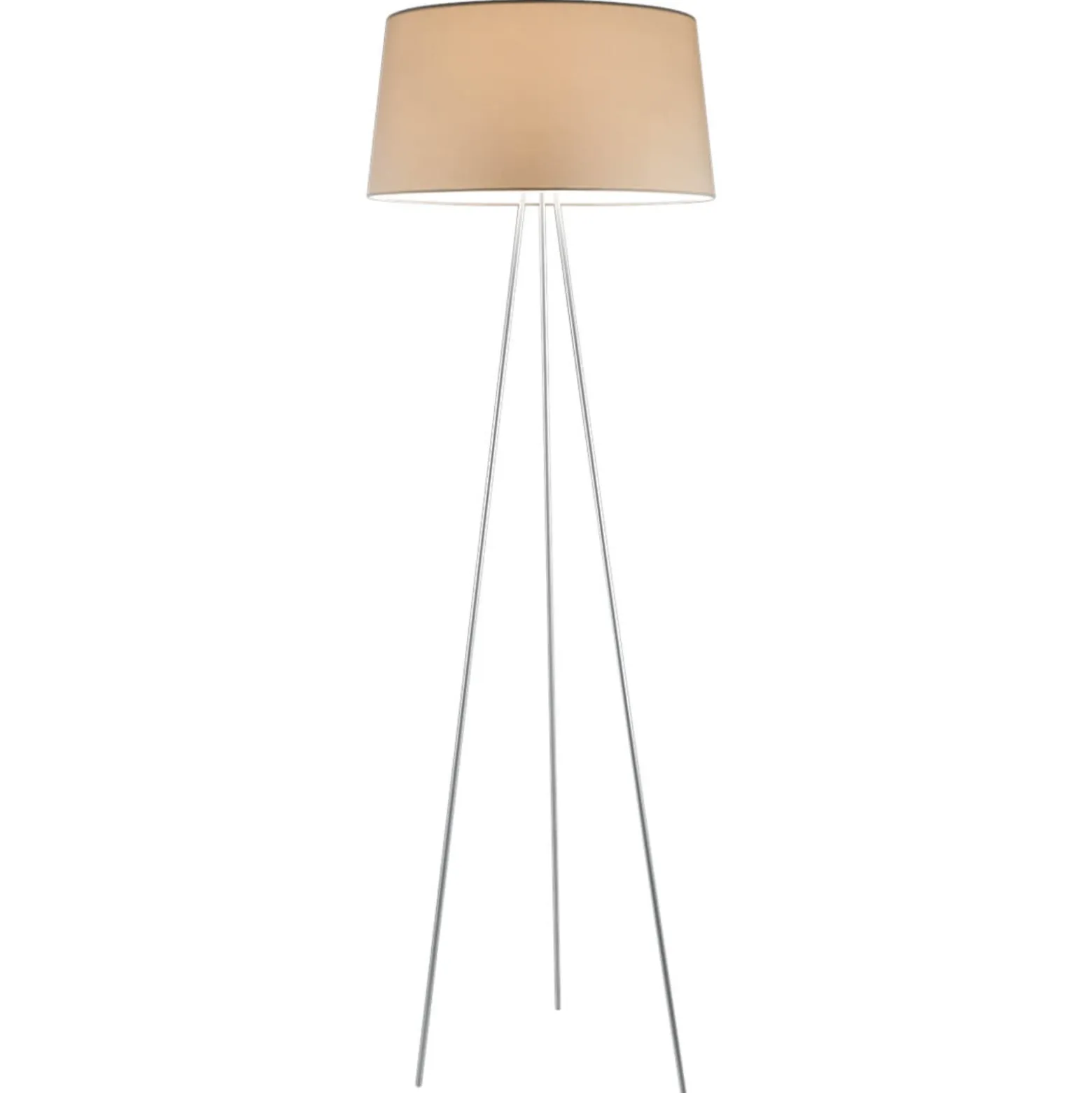 kdln lattiavalaisin Tripod, kermanvärinen, korkeus 175 cm, himmennin