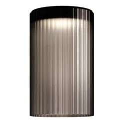 kdln LED-kattovalaisin Giass, harmaa, Ø 30 cm