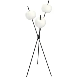 kdln LED-lattiavalaisin Kushi, musta, korkeus 140 cm