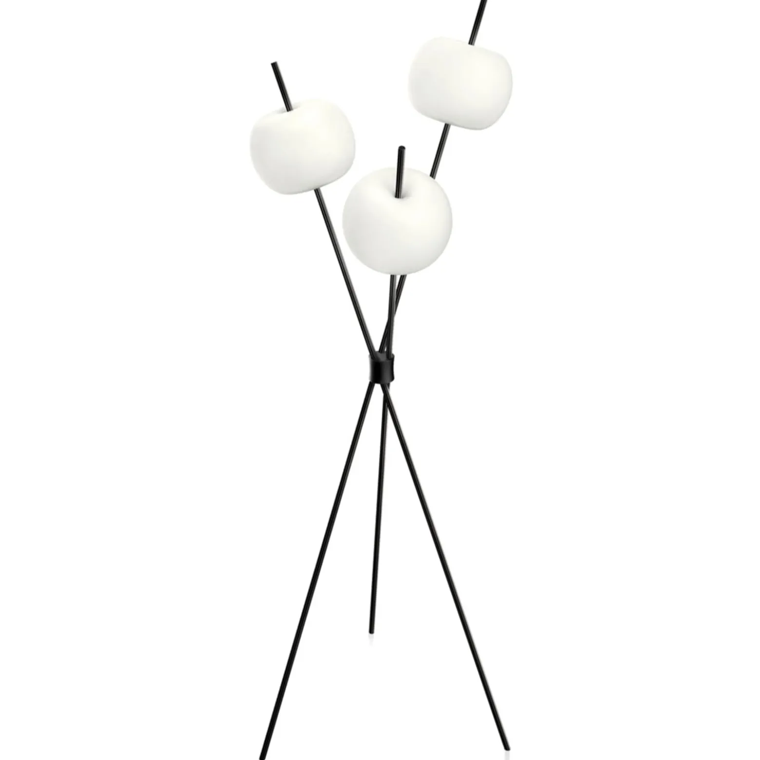 kdln LED-lattiavalaisin Kushi, musta, korkeus 140 cm