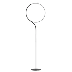 kdln LED-lattiavalaisin Poise, musta, korkeus 196 cm, himmennin