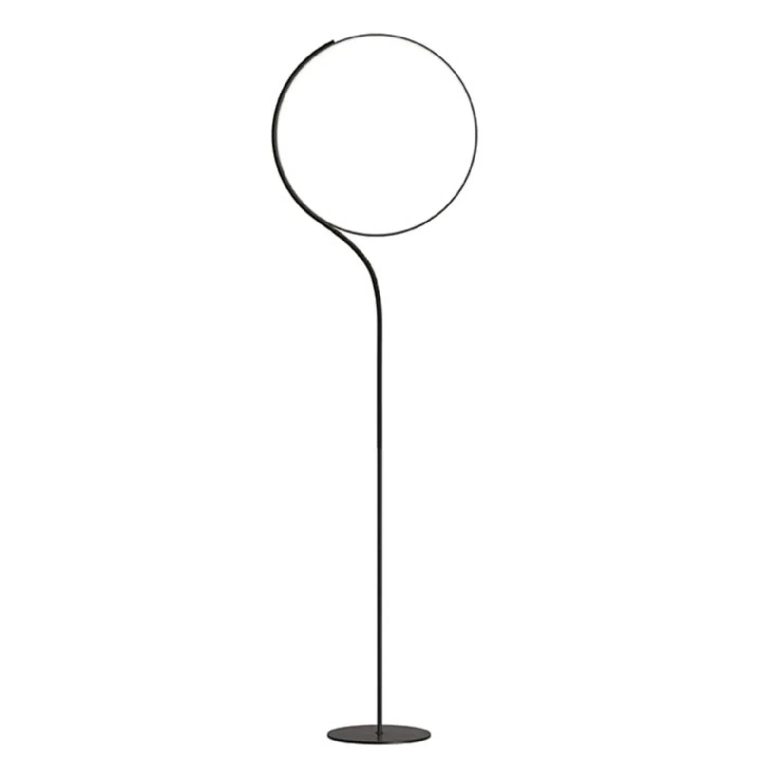 kdln LED-lattiavalaisin Poise, musta, korkeus 196 cm, himmennin