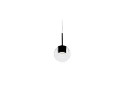 kdln LED-riippuvalaisin Dew, musta, 1-lamppuinen, Ø 11 cm