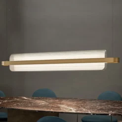 kdln LED-riippuvalaisin Nami, messinkivärinen, pituus 150 cm