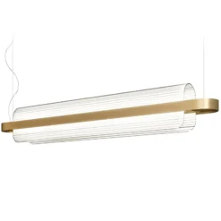 kdln LED-riippuvalaisin Nami, messinkivärinen, pituus 150 cm