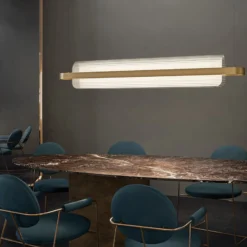 kdln LED-riippuvalaisin Nami, messinkivärinen, pituus 150 cm
