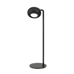 Kerby LED ladattava pöytävalaisin, musta, korkeus 40 cm, teräs/alumiini