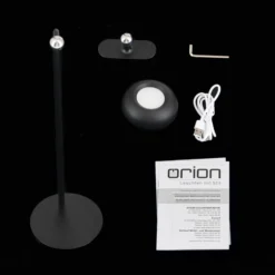 Kerby LED ladattava pöytävalaisin, musta, korkeus 40 cm, teräs/alumiini