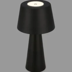 Kihi LED-pöytävalaisin ladattavalla akulla, musta
