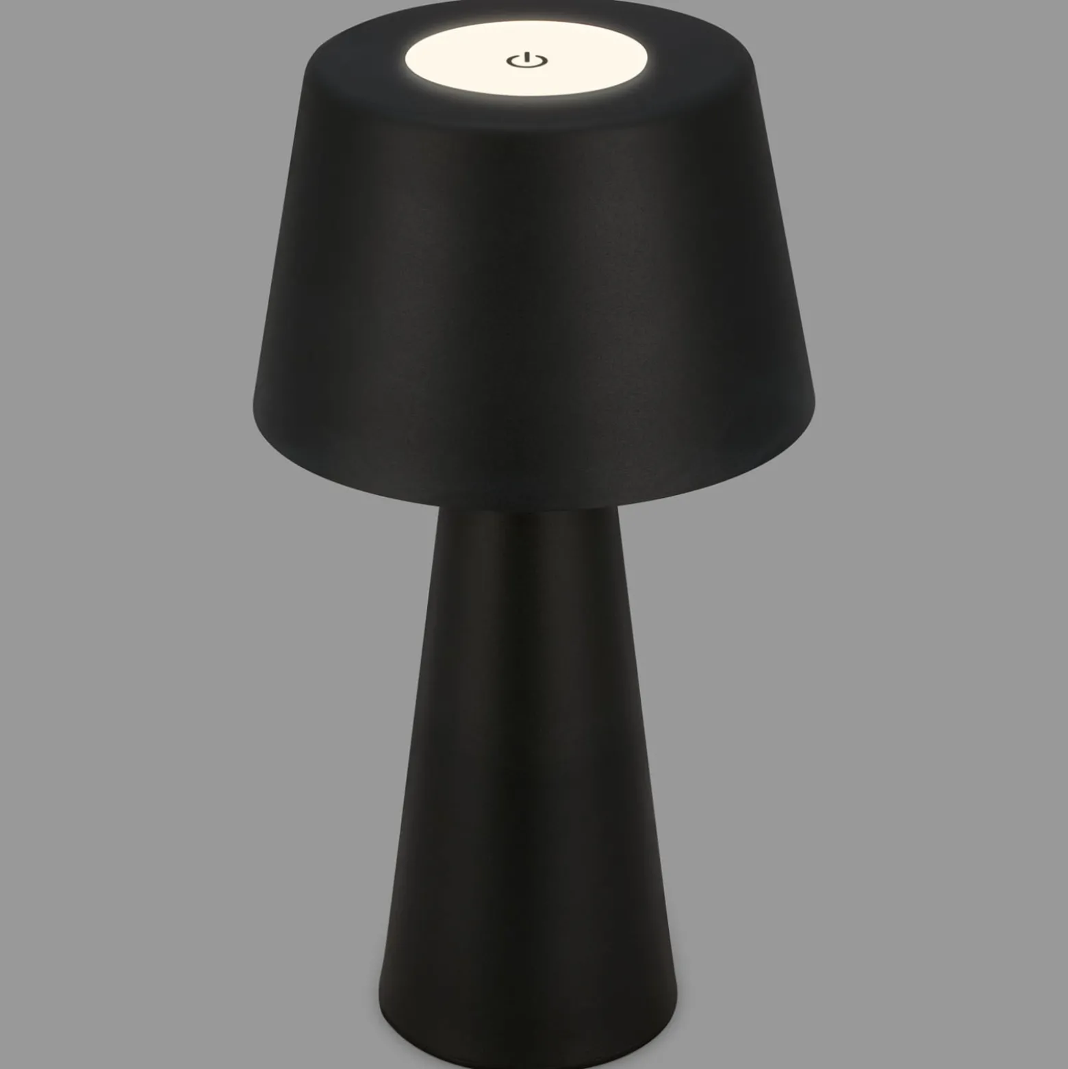 Kihi LED-pöytävalaisin ladattavalla akulla, musta