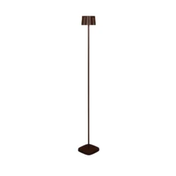 Kiva ladattava LED-lattiavalaisin, ruosteenvärinen, alumiini, IP54,