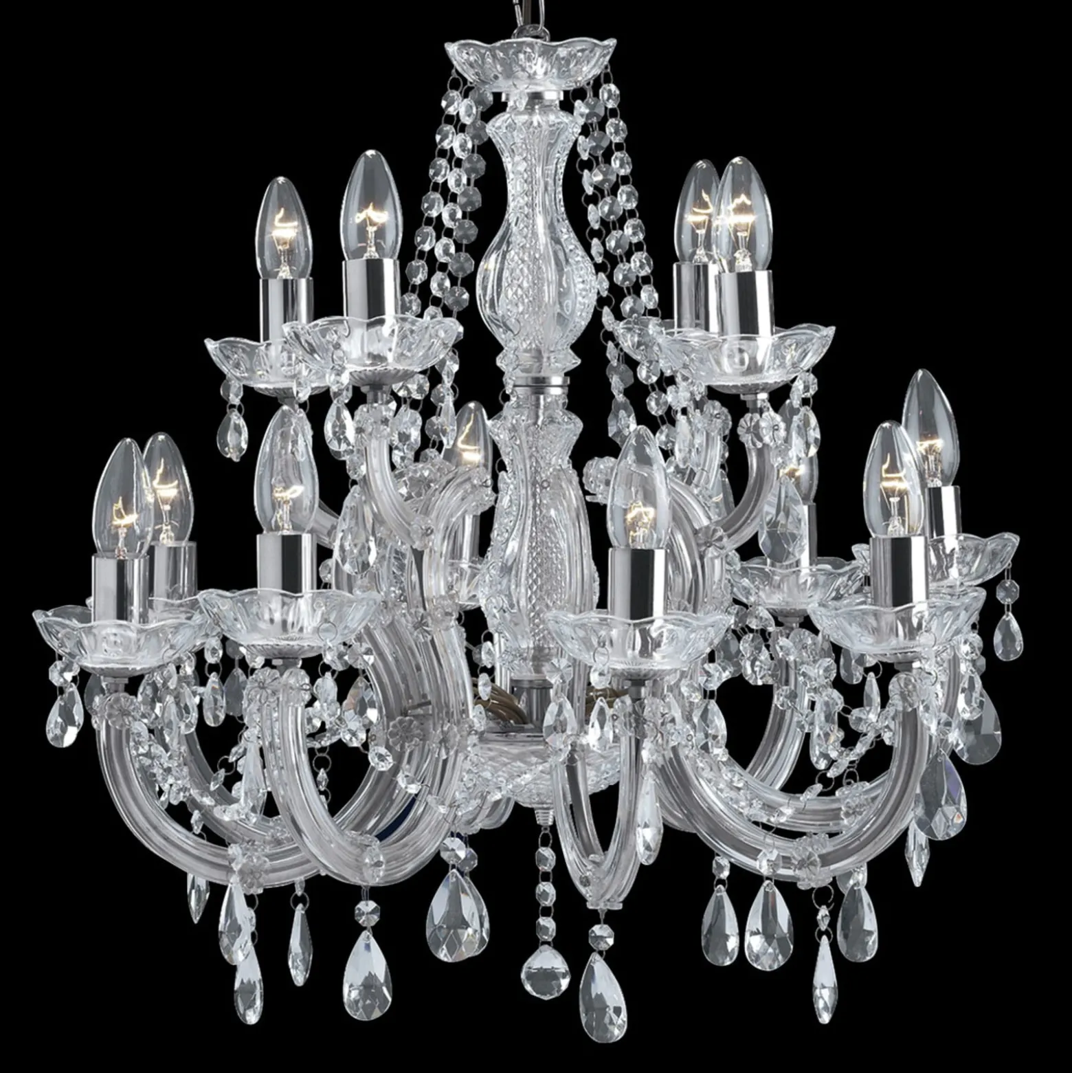 Klassinen MARIE THERESE -kattokruunu, 12-lamp.