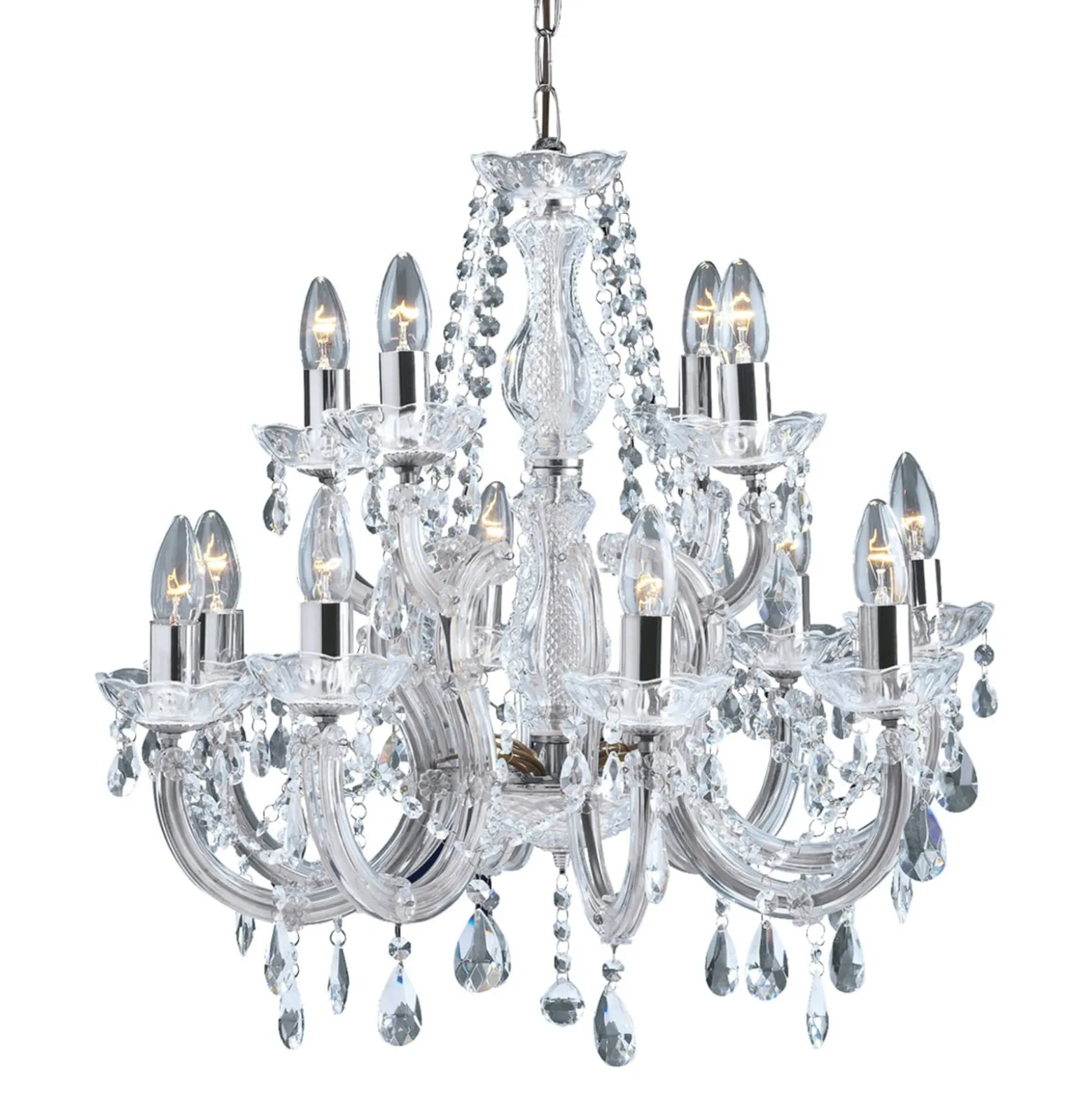 Klassinen MARIE THERESE -kattokruunu, 12-lamp.