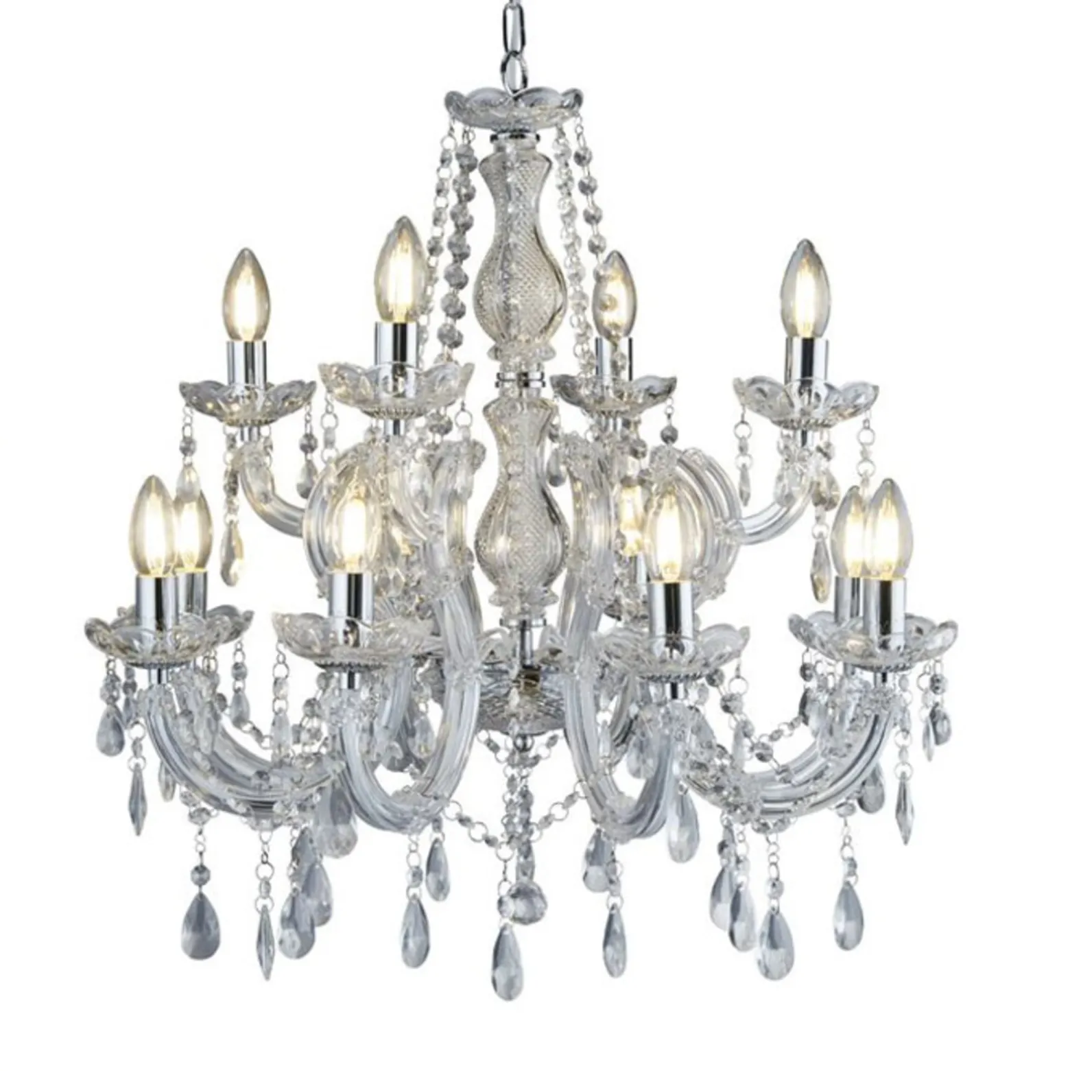 Klassinen MARIE THERESE -kattokruunu, 12-lamp.