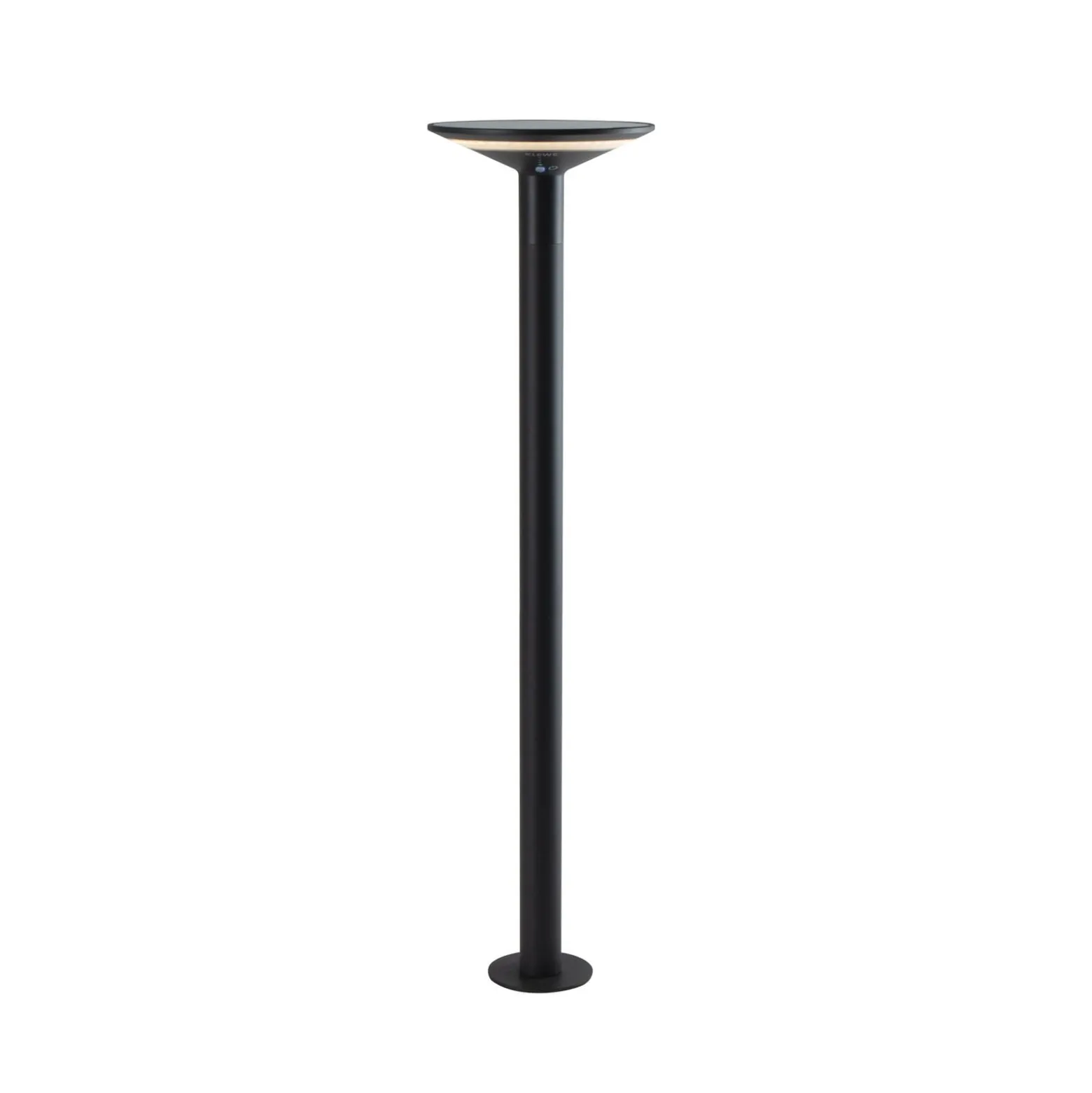 KLEWE Keope LED-aurinkokeinuvalaisin, antrasiitti, korkeus 80 cm, IP65