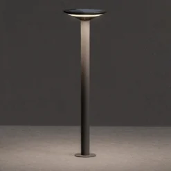 KLEWE Keope LED-aurinkokeinuvalaisin, antrasiitti, korkeus 80 cm, IP65