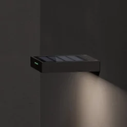 KLEWE LED-seinävalaisin ALA WALL, antrasiitti, alumiini, IP65