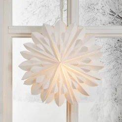 Koristetähti Cliff, paperi, ilman pistorasiaa valkoinen Ø 60cm