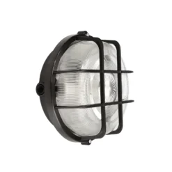 Kosteiden tilojen lamppu Sotano Retro musta Ø 18 cm muovi IP44