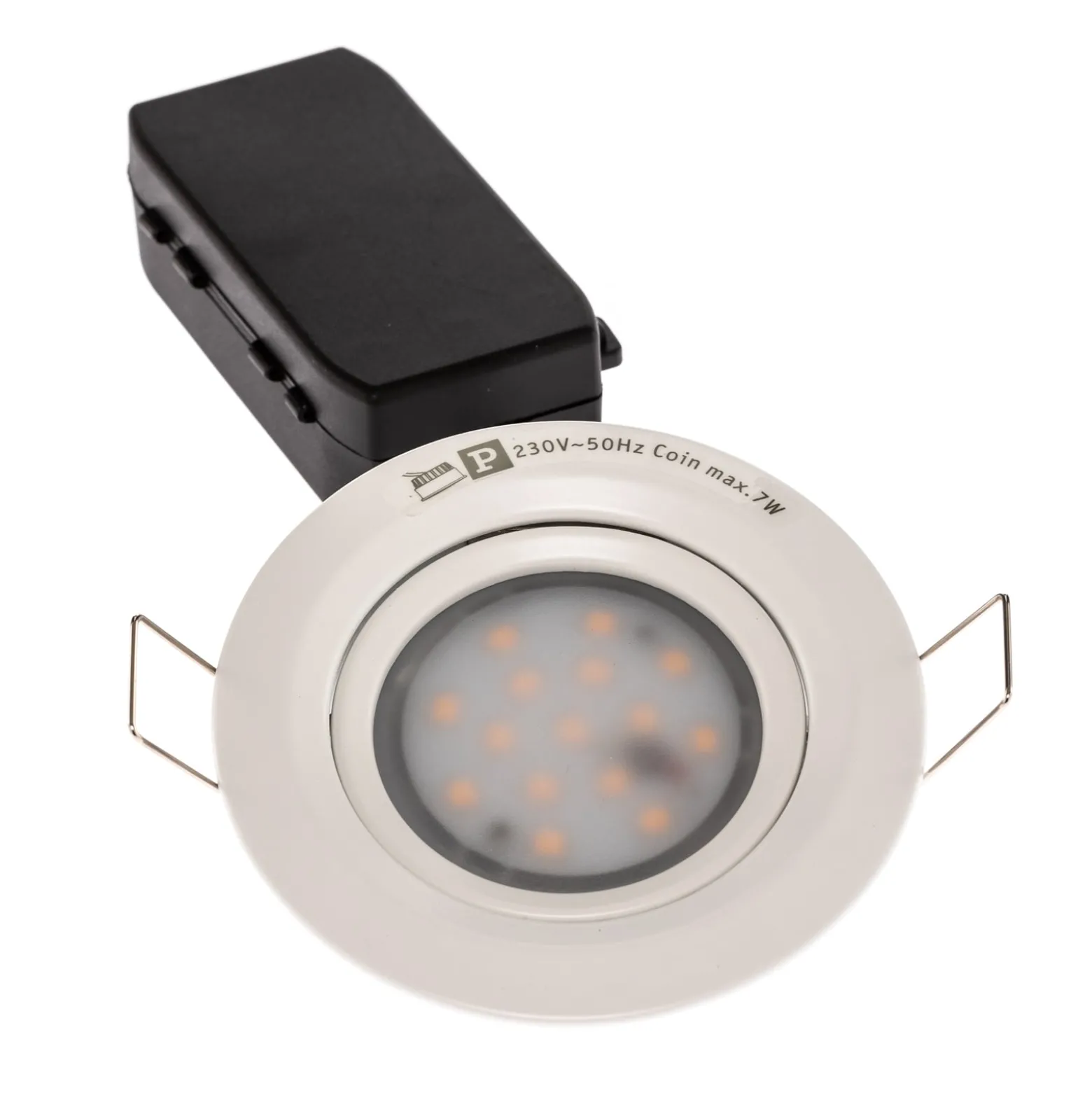 3 kpl LED-uppovalaisin Coin Slim, valkoinen, IP23