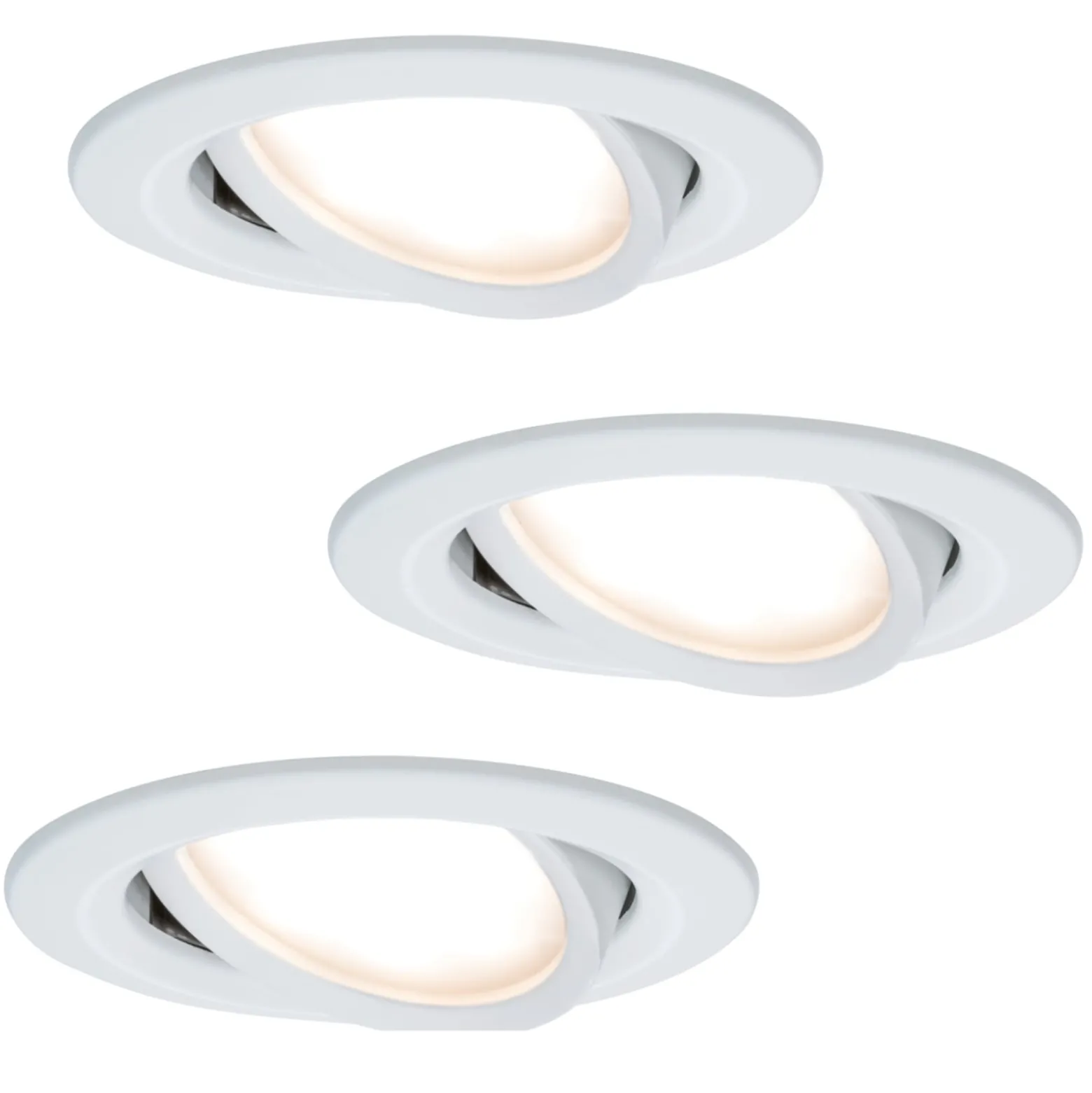 3 kpl LED-uppovalaisin Coin Slim, valkoinen, IP23