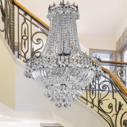 Kristallikattokruunu Versailles, kromi, 55 cm
