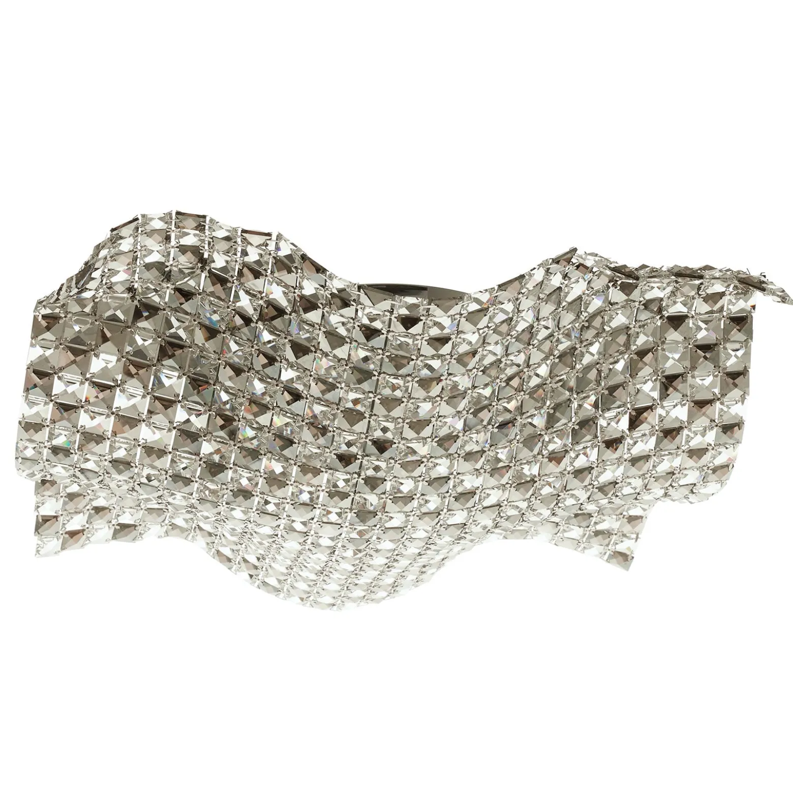 Kristallinen Saten-kattovalaisin, 56 cm