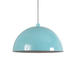 Kure-riippuvalaisin, turkoosi, metalli, Ø 60 cm, E27