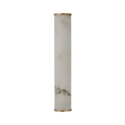 Kylpyhuoneen LED-seinälamppu Wales, kulta/marmoroitu, 35 cm teräs/hartsi