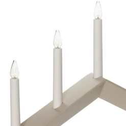 Kynttilänjalka Nuoli, litteä, 7-liekkinen, harmaa
