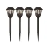 Lace LED-aurinkoenergialla toimiva maapiikkavalaisin, musta, korkeus 31 cm, 4
