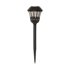 Lace LED-aurinkoenergialla toimiva maapiikkavalaisin, musta, korkeus 31 cm, 4