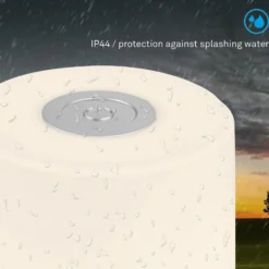 Ladattava LED-pöytävalaisin Smal, krominvärinen, 2700K, himmennettävä