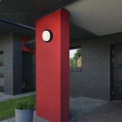 Ladattava LED-ulkoseinävalaisin 3765015, anturi, musta