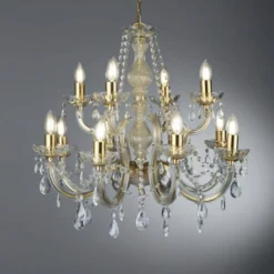 12-lamp. klassinen MARIE THERESE -kattokruunu