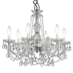 6-lamppuinen LED-ulkokattokruunu Drylight S6