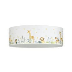 Lasten kattovalaisin Kids Print, värikäs/valkoinen, Ø50 cm, tekstiili