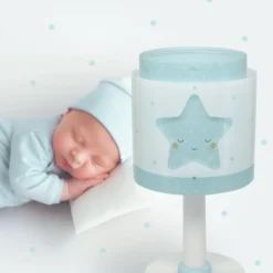 Lasten pöytälamppu Baby Dreams, sininen, G4, Ø 15 cm