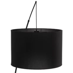 Lattiavalaisin Moby Black tekstiilivarjostimella
