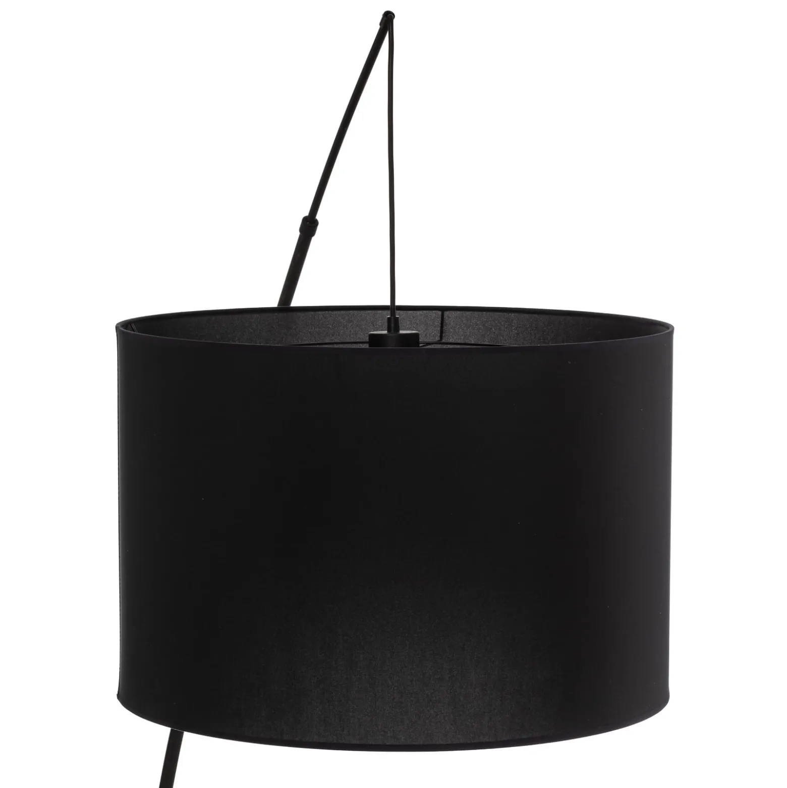 Lattiavalaisin Moby Black tekstiilivarjostimella