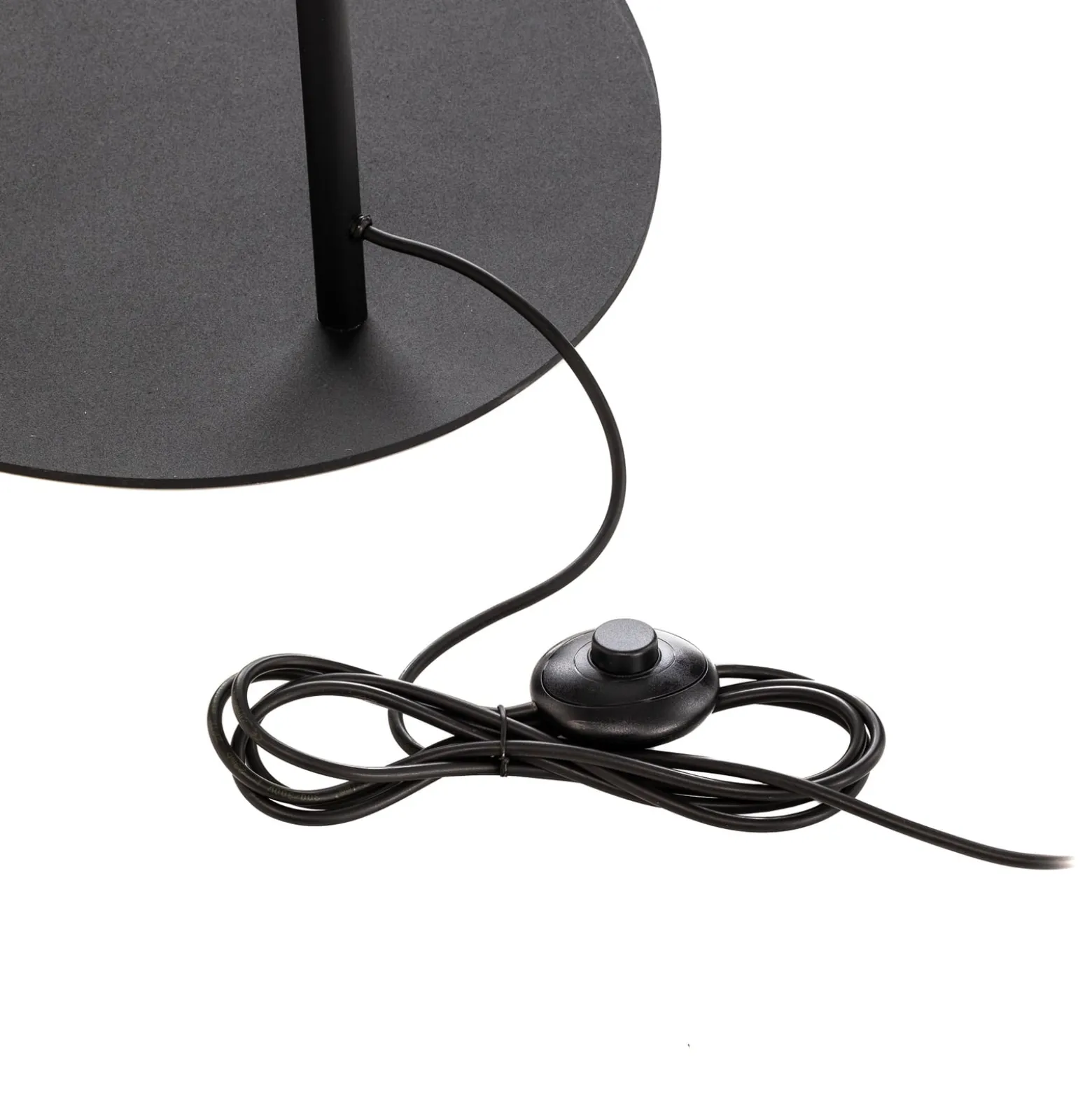Lattiavalaisin Moby Black tekstiilivarjostimella