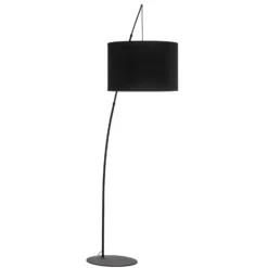 Lattiavalaisin Moby Black tekstiilivarjostimella