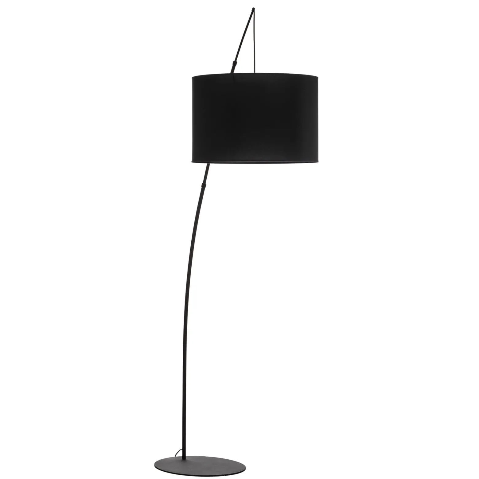 Lattiavalaisin Moby Black tekstiilivarjostimella
