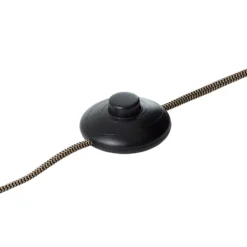 Lattiavalaisin Plow, 2 spottia, musta/puu tumma