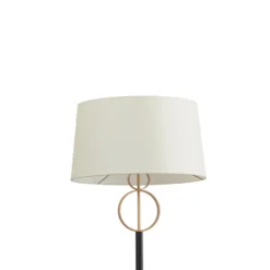Lattiavalaisin Priam, musta/kulta, teräs, korkeus 156 cm