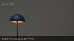 Lattiavalaisin Siemon terästä, Ø35 cm sininen