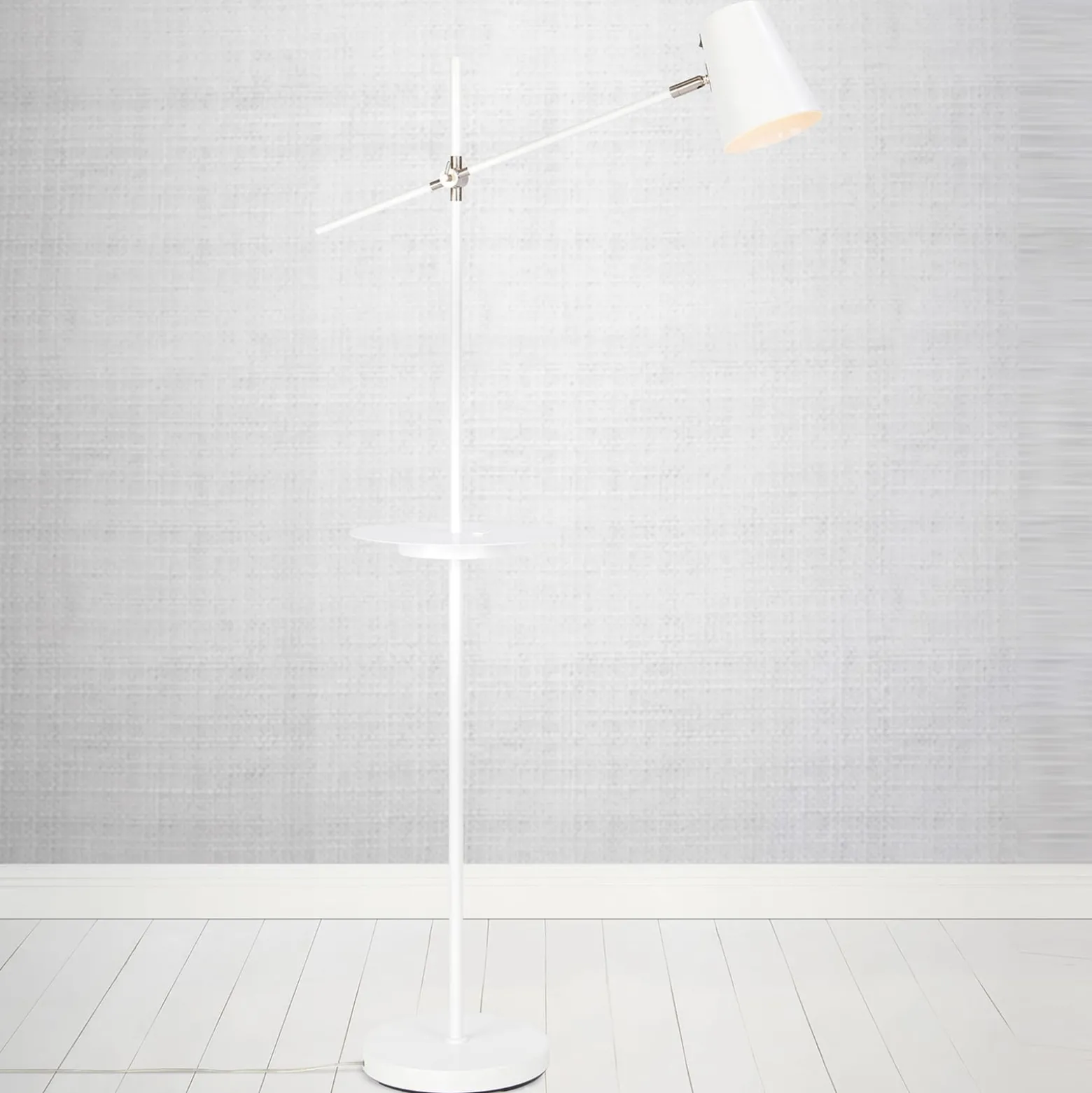 Lattiavalo Linear sis. USB-latausaseman, valkoinen