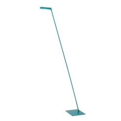 Lavale LED-lattiavalaisin, turkoosi, himmennettävissä, korkeus 138 cm